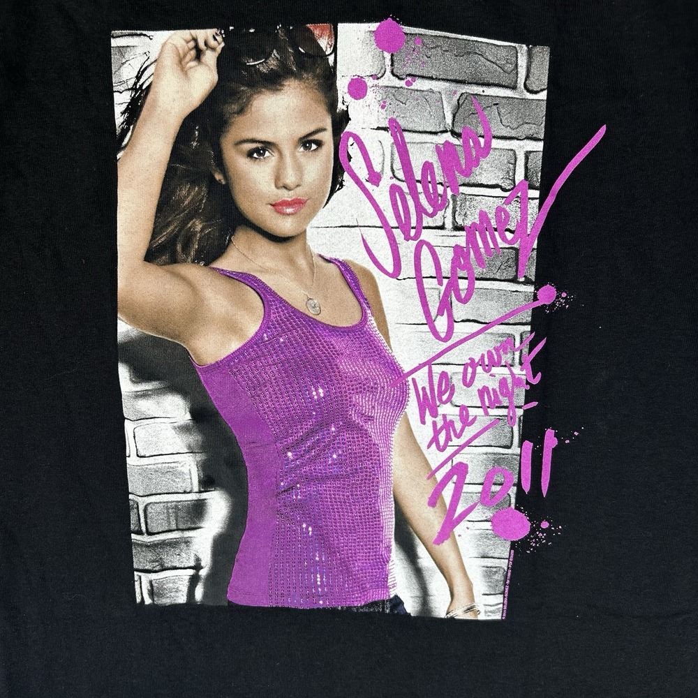 Selena Gomez Adult S 2011 We‎ Own The Night Tour T Shirt NEW